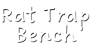 Rat Trap Bench logo – humane rat trap disguised as a bench